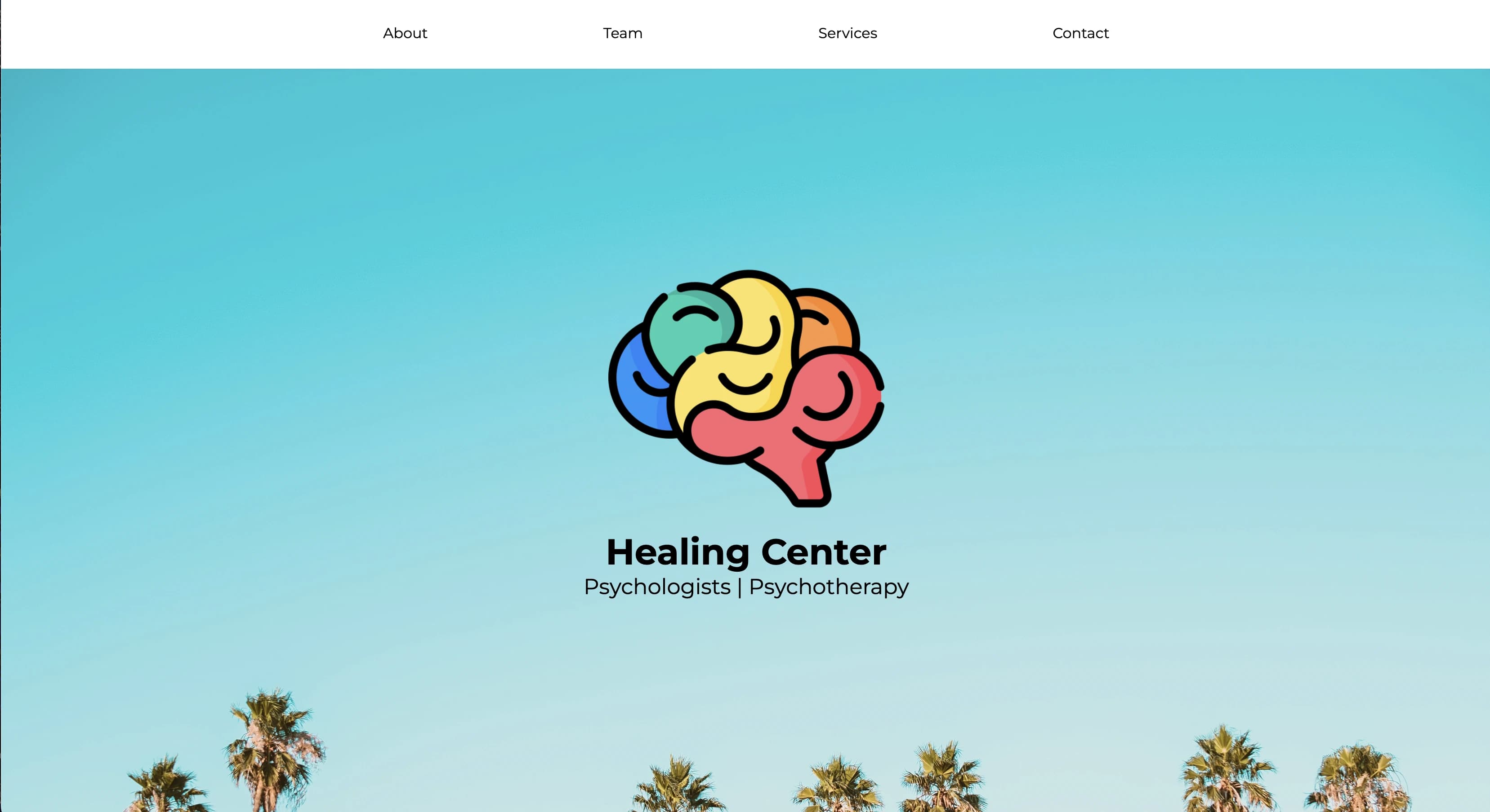 Picture of mock psychologist website